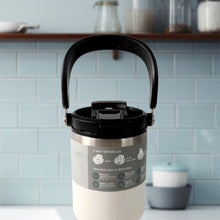 High Quality Stainless Steel Vacuum Glass Insulated Glass Coffee Cups Double Walled Travel Mug, Car Coffee Mug (With Lid & Handle / 1 Pc)