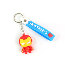 Cute Cartoon Silicone 3D Key Chain with Metal Hook & Strap (Pack of 1)