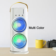 Electric Fan Desktop Double-Head Powerful Air Cooler (1 Pc / With Remote)