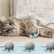 Rechargeable Interactive Cat Toy Ball with Detachable Braided Tail and LED Light (1 Pc)