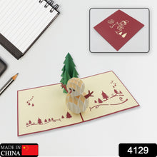 3D -Up Greeting Card (1 Pc): Birthday, Love, Christmas