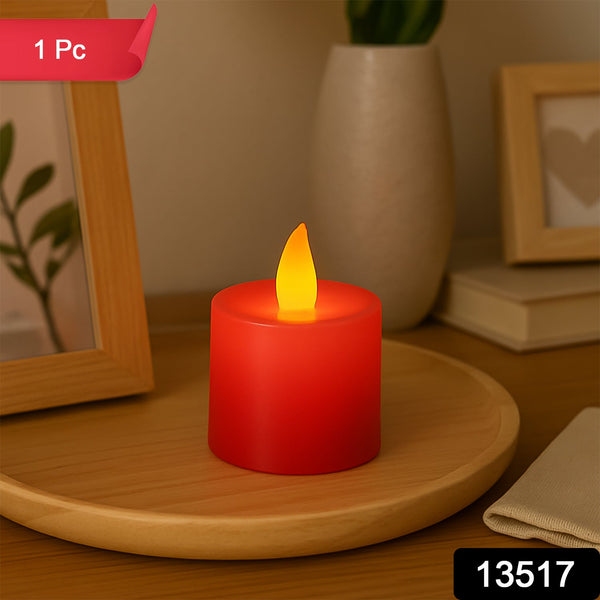 Electrical Candles Diya LED Tea Light (1 Pc / Red)